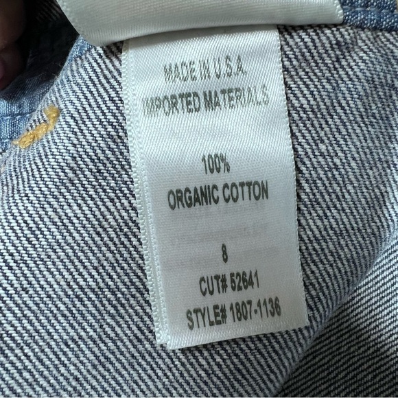 NWOT CITIZENS OF HUMANITY Miki Short Sleeve Wide Leg Denim Jumpsuit Size 8 - Picture 15 of 16